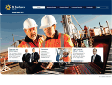 Tablet Screenshot of annualreport.stbarbara.com.au